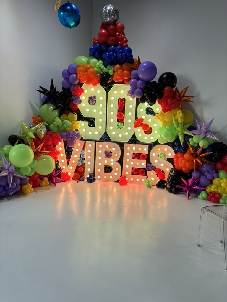 Themed marquee balloon decor by Sharp Designs